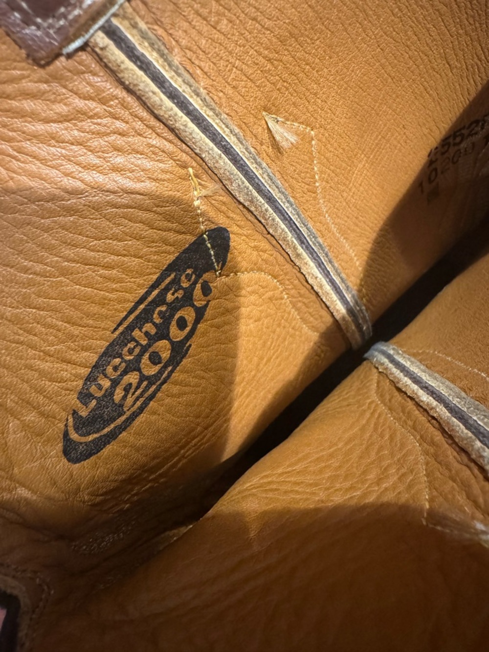 Luxury Women’s Brown Leather Cowboy Boots - Lucchese 2000 - Picture 7 of 7